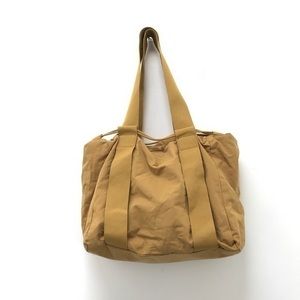 Zara Mustard Yellow Drawstring Shoulder Bag